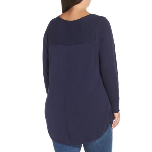 Caslon Seam Detail Shirttail Tunic (Plus Size) - Picture 2 of 2